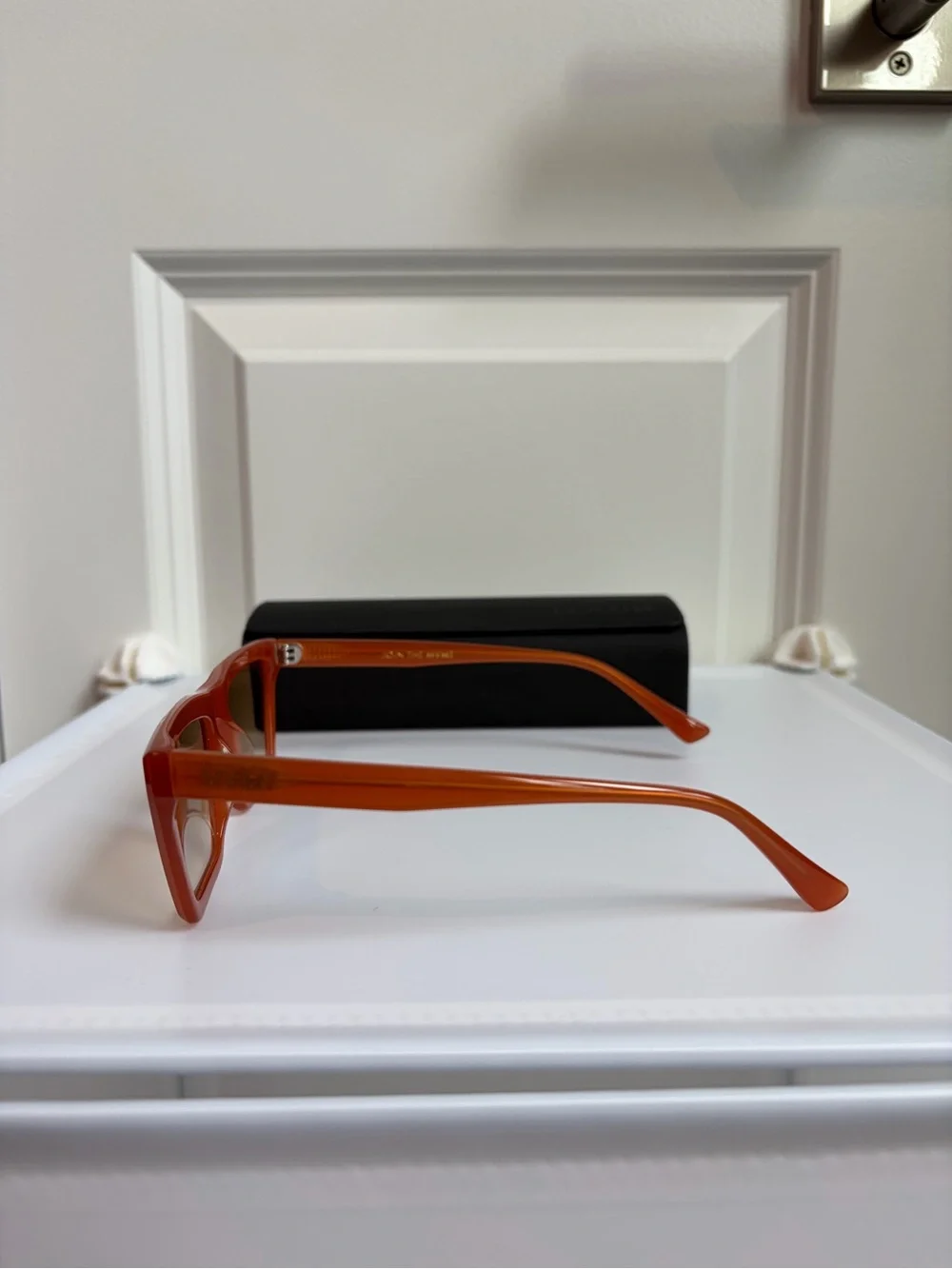 MVMT Women's Orange Frame Sunglasses with Brown Gradient Lenses